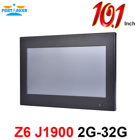 Partaker Elite Z6 10.1 Inch Touch Screen PC With Bay Trail Celeron J1900 Quad Core OEM All In One Pc 2G RAM 32G SSD