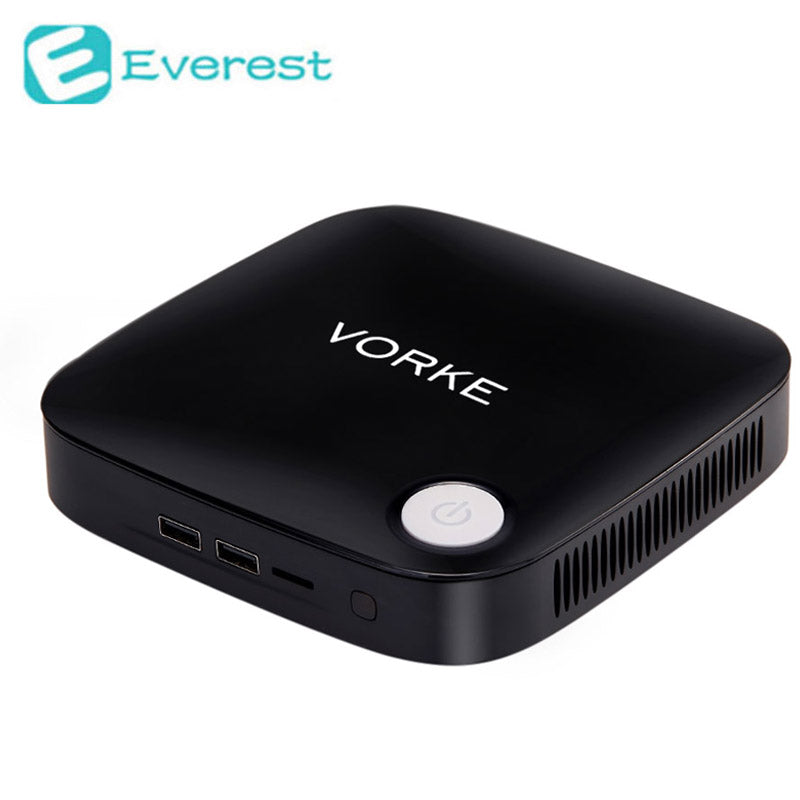 Vorke V1 Plus Windows 10 Mini PC TV Box Intel Apollo Lake J3455 2.3GHz 4GB RAM 64GB SSD 802.11AC Bluetooth4.0 HDMI&VGA USB3.0