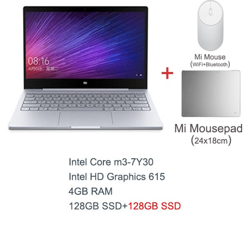 Gold English Xiaomi Air 12 Laptop Notebook Ultra Slim 12.5 inch Windows 10 IPS FHD 1920 x 1080 4GB RAM 128GB SSD HDMI 2.2GHz