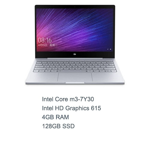 Gold English Xiaomi Air 12 Laptop Notebook Ultra Slim 12.5 inch Windows 10 IPS FHD 1920 x 1080 4GB RAM 128GB SSD HDMI 2.2GHz