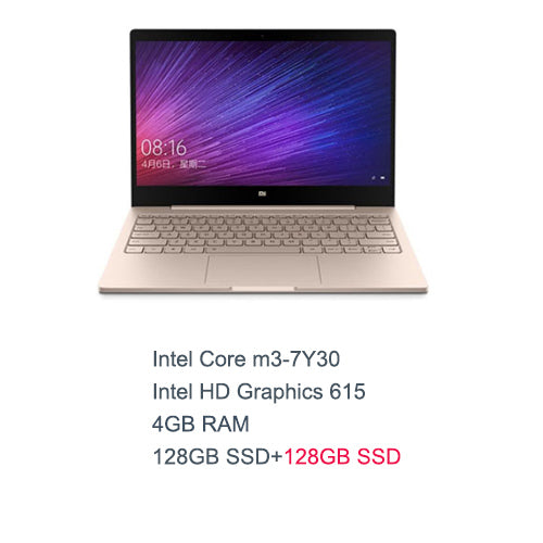 Gold English Xiaomi Air 12 Laptop Notebook Ultra Slim 12.5 inch Windows 10 IPS FHD 1920 x 1080 4GB RAM 128GB SSD HDMI 2.2GHz