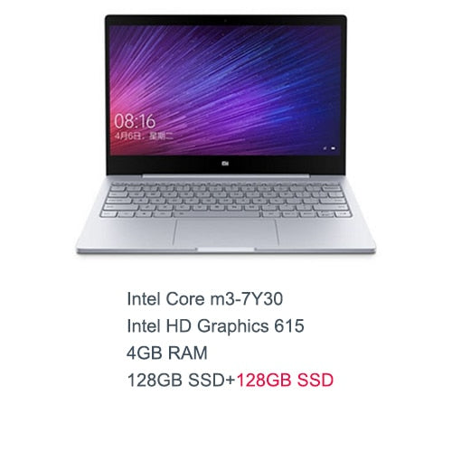Gold English Xiaomi Air 12 Laptop Notebook Ultra Slim 12.5 inch Windows 10 IPS FHD 1920 x 1080 4GB RAM 128GB SSD HDMI 2.2GHz