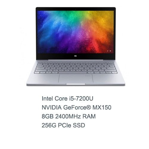 Original Xiaomi Mi Laptop Notebook Air Fingerprint Recognition Intel Core i5-7200U NVIDIA GeForce MX 13.3inch display Windows 10