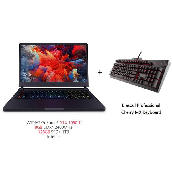 In Stock Xiaomi Mi Gaming Notebook 15.6'' 128GB/256GB SSD+1TB Quad-core 8GB 3.5GHz i5-7300HQ i7-7700HQ laptop GTX 1050 Ti/1060