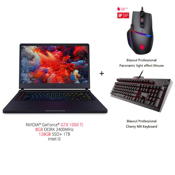 In Stock Xiaomi Mi Gaming Notebook 15.6'' 128GB/256GB SSD+1TB Quad-core 8GB 3.5GHz i5-7300HQ i7-7700HQ laptop GTX 1050 Ti/1060