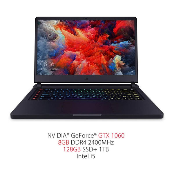 In Stock Xiaomi Mi Gaming Notebook 15.6'' 128GB/256GB SSD+1TB Quad-core 8GB 3.5GHz i5-7300HQ i7-7700HQ laptop GTX 1050 Ti/1060