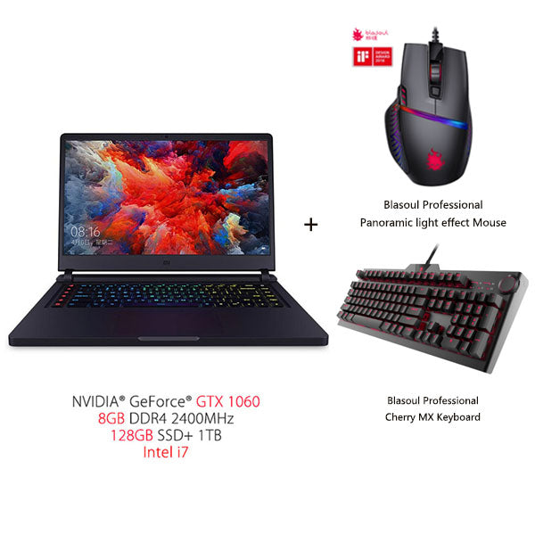 In Stock Xiaomi Mi Gaming Notebook 15.6'' 128GB/256GB SSD+1TB Quad-core 8GB 3.5GHz i5-7300HQ i7-7700HQ laptop GTX 1050 Ti/1060