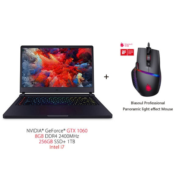 In Stock Xiaomi Mi Gaming Notebook 15.6'' 128GB/256GB SSD+1TB Quad-core 8GB 3.5GHz i5-7300HQ i7-7700HQ laptop GTX 1050 Ti/1060