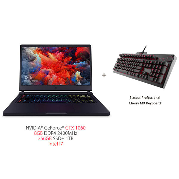 In Stock Xiaomi Mi Gaming Notebook 15.6'' 128GB/256GB SSD+1TB Quad-core 8GB 3.5GHz i5-7300HQ i7-7700HQ laptop GTX 1050 Ti/1060
