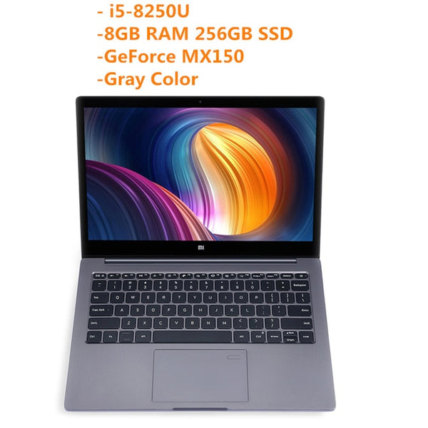 Xiaomi Mi Notebook Air 13.3 Windows 10 Intel Core I5/I7 Quad Core 8GB+256GB SSD Fingerprint Dual WiFi Ultrabook Gaming Laptop